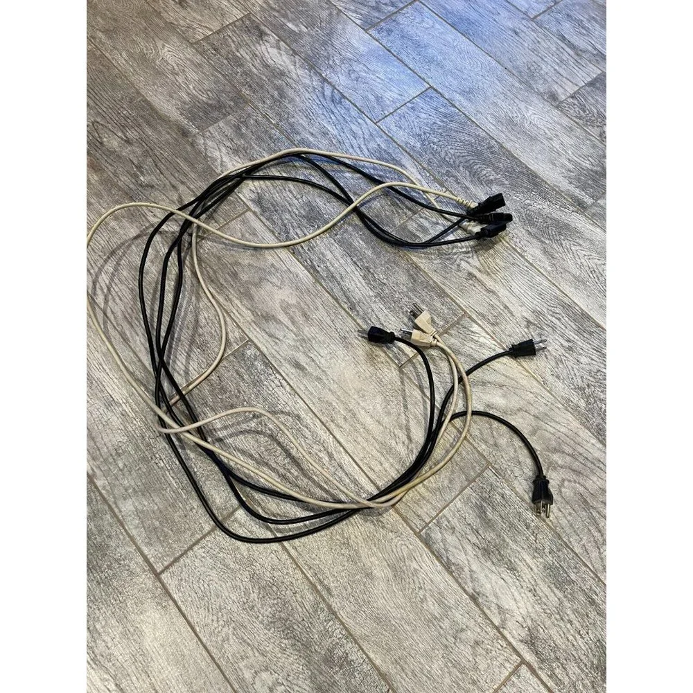 Set of 5 Power Cord computer cables electrical cords for‎ workstation 70